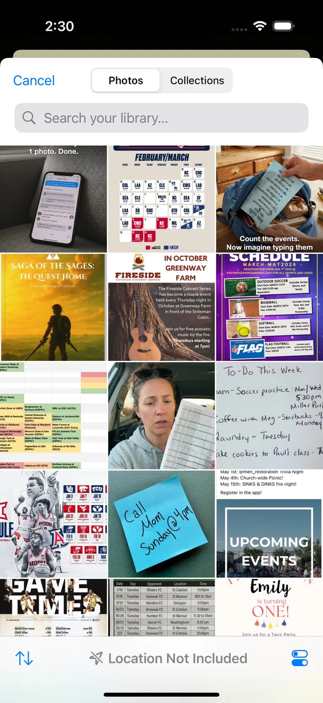 Any schedule format works